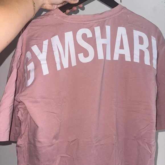 Gymshark Mens Pink Oversized T-Shirt - Picture 4 of 4